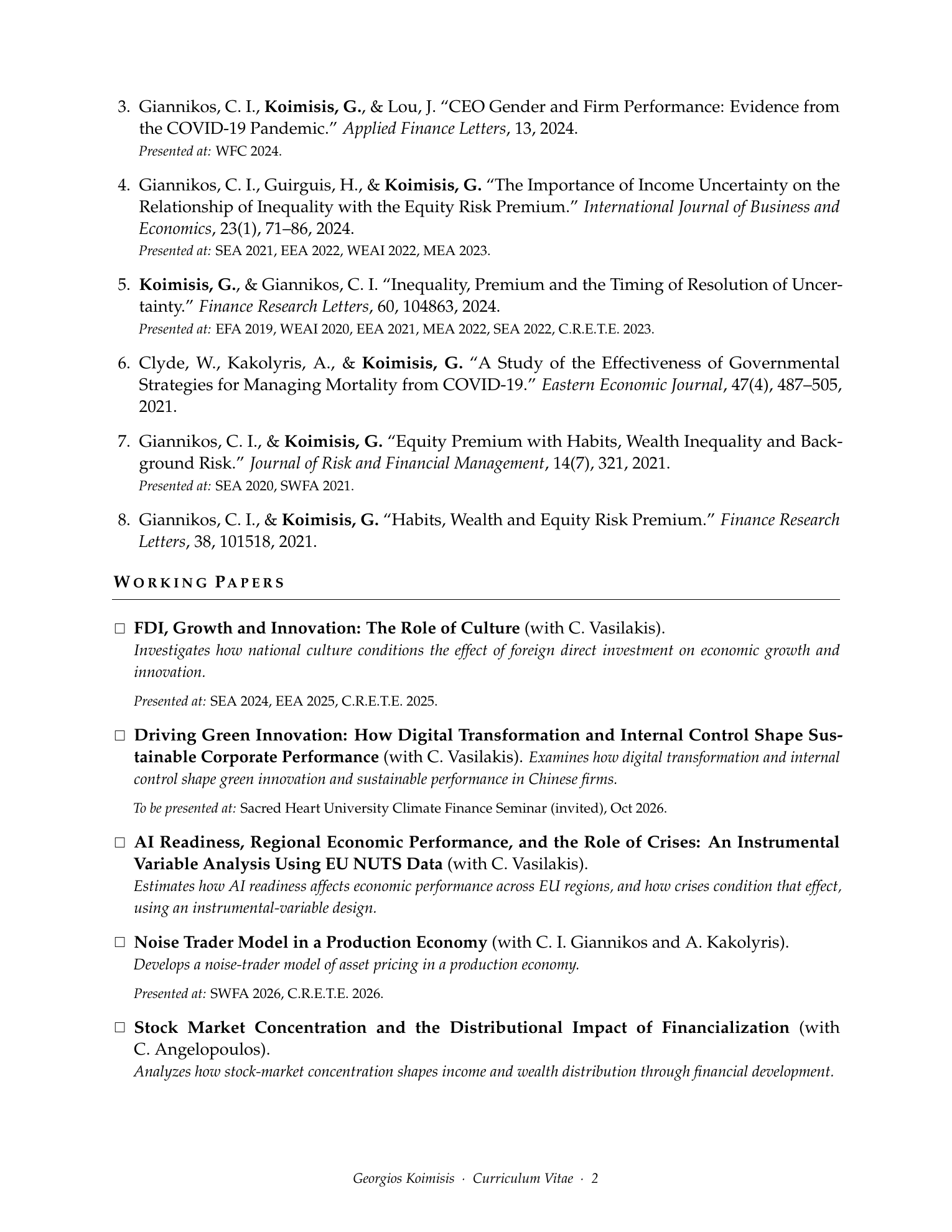 Curriculum vitae of Georgios Koimisis, page 2 of 6
